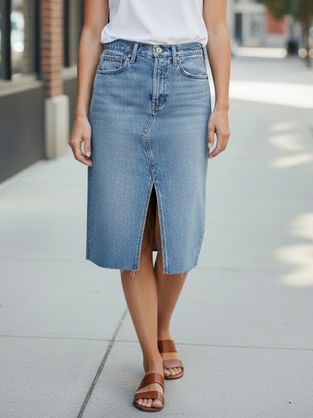 Levi’s Premium Denim Pencil Skirt